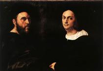 Double Portrait d'Andrea Navagero et Agostino Beazzano - Raphaël