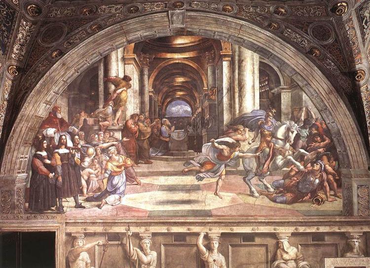 The Expulsion of Heliodorus from the Temple, 1511 - 1512 - Рафаэль Санти
