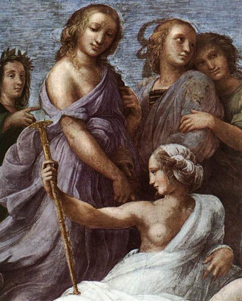 The Parnassus, from the Stanza delle Segnatura (detail), 1510 - 1511 - Raphael