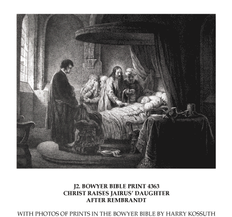 Christ raises Jairus - Rembrandt van Rijn
