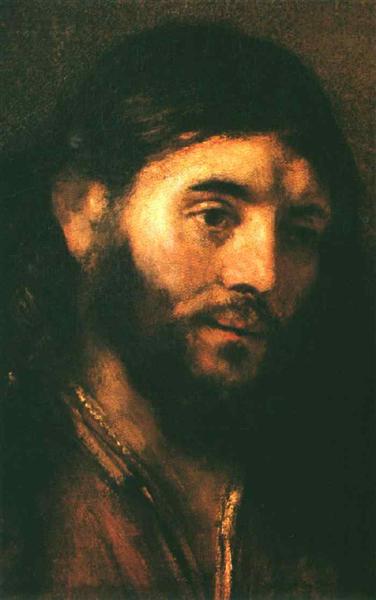 Голова Христа, 1650 - Рембрандт