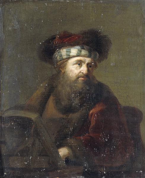 Portrait of a Rabbi - Rembrandt van Rijn