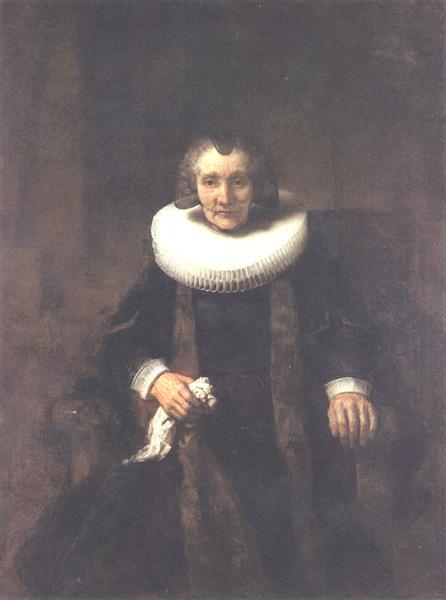 Portrait of Margheride Geer, Wife of Jacob Trip, c.1661 - Рембрандт