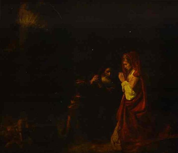 Sacrifice of Manoah - Rembrandt van Rijn