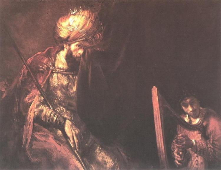 Saúl y David, 1655 - 1660 - Rembrandt