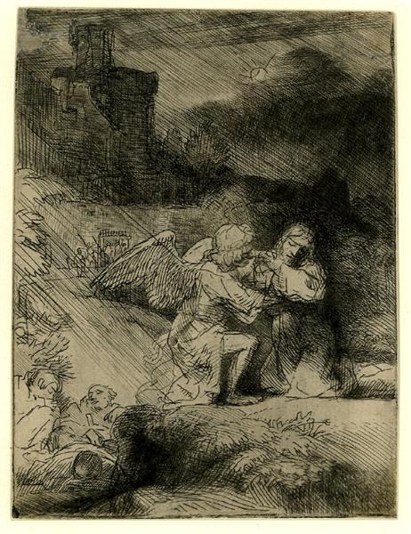 The agony in the garden, 1657 - Рембрандт