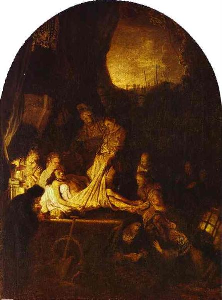Покладання Христа у гріб, c.1635 - 1639 - Рембрандт