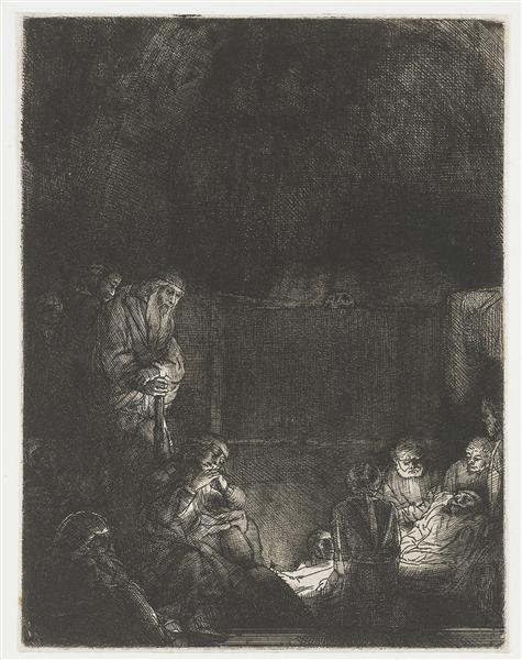 Покладання Христа у гріб, 1654 - Рембрандт