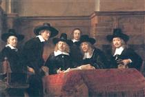 Die Vorsteher der Tuchmacherzunft - Rembrandt van Rijn