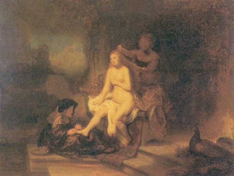 Bethsabée à sa toilette, 1643 - Rembrandt