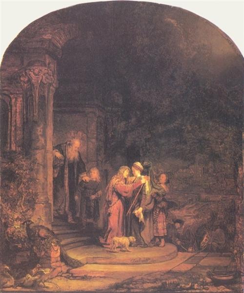 The Visitation, 1640 - Рембрандт
