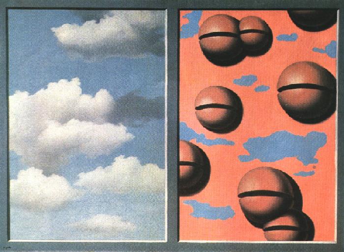 Рожеві красуні, Пошарпані небеса, 1930 - Рене Магрітт