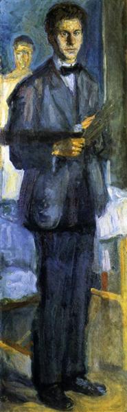 Self-Portrait with Palette, 1906 - 1907 - Рихард Герстль