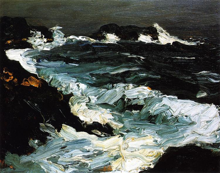 Rough Seas near Lobster Point, 1903 - Robert Henri