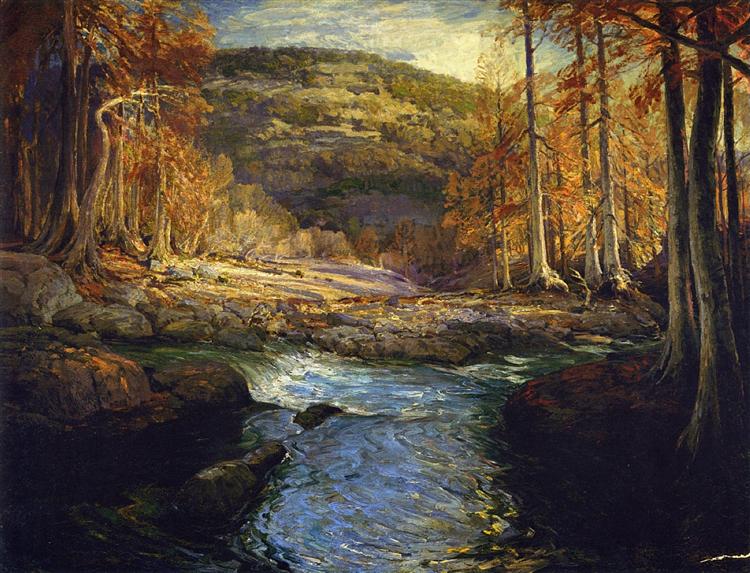 Forest Stream (Headwaters of the Guadalupe) - Robert Julian Onderdonk
