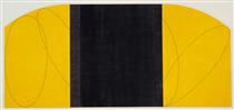 Yellow-Black Zone Painting IV - Роберт Мангольд