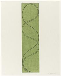 Green Column/Figure - Robert Mangold