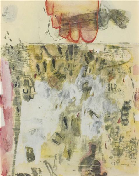 Canto XIV, From XXIV Drawings from Dante's Inferno, 1959 - Robert Rauschenberg