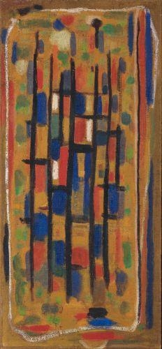 Composition Rouge, Bleu, Jaune, 1953 - Роже Бісьєр