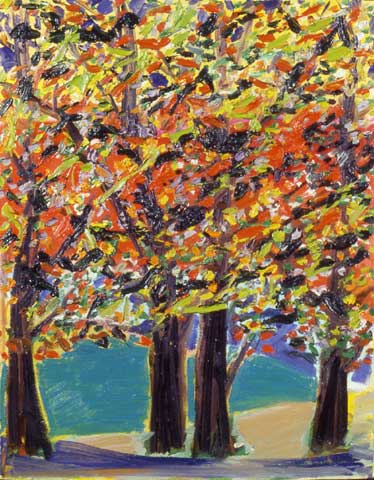 Autumn View, West Hurley, NY, 1984 - Ronnie Landfield