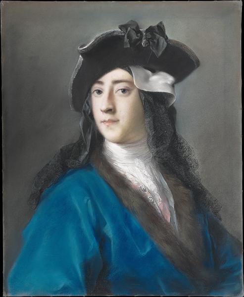 Portrait of Gustavus Hamilton, 2nd Viscount Boyne in Masquerade Costume, 1731 - Rosalba Carriera