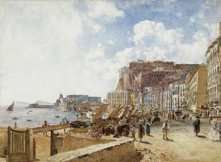 View of Naples - Рудольф фон Альт