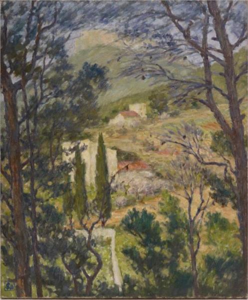 The cypresses (Cassis), 1931 - Rupert Bunny