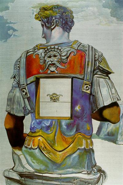 Giuliano di Medici' by Michelangelo, Seen from Behind, 1982 - Salvador Dali