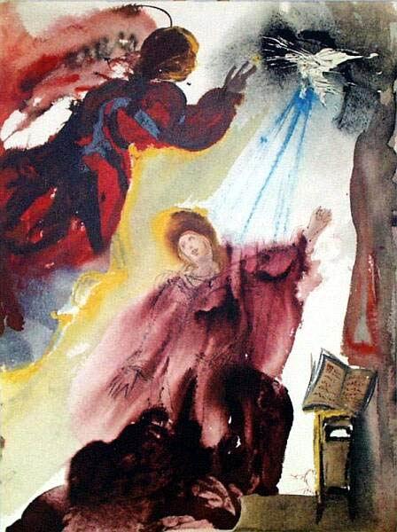 Mariae annunciato (Luke 1:26f), 1964 - 1967 - Salvador Dalí