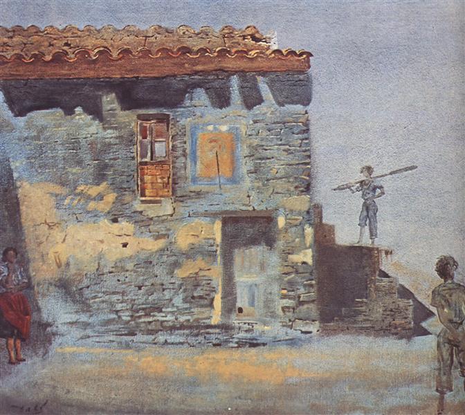 Noon (Barracks of Port Lligat), 1954 - 1956 - Salvador Dalí