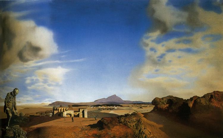 The Chemist of Ampurden in Search of Absolutely Nothing, 1936 (oil on panel), 1936 - Salvador Dali