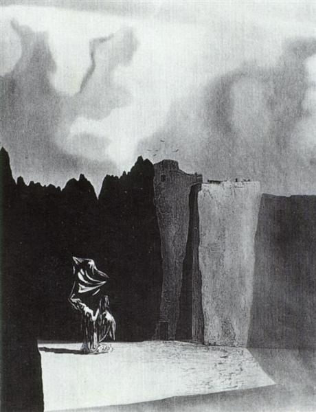West Side of the Isle of the Dead, 1934 - Salvador Dalí