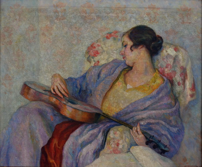 Woman Playing the Guitar - Samuel Mutzner