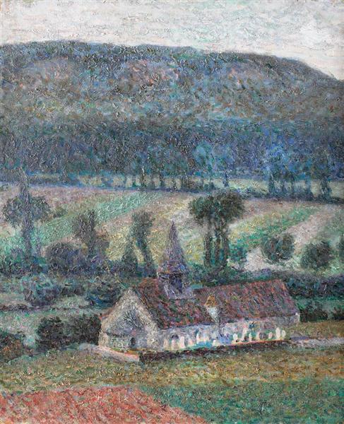 Landscape from Giverny, 1908 - Самуель Мютцнер