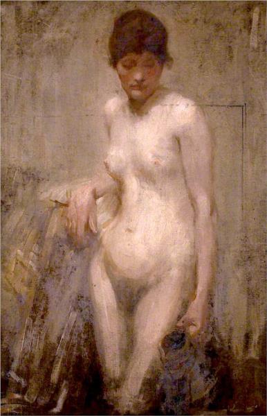 Female Nude with Pitcher - Samuel Peploe