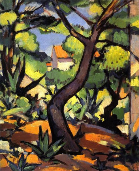Landscape at Cassis, 1924 - Сэмюэл Пепло