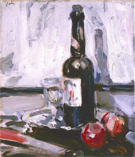 Still Life with a Bottle - Samuel Peploe