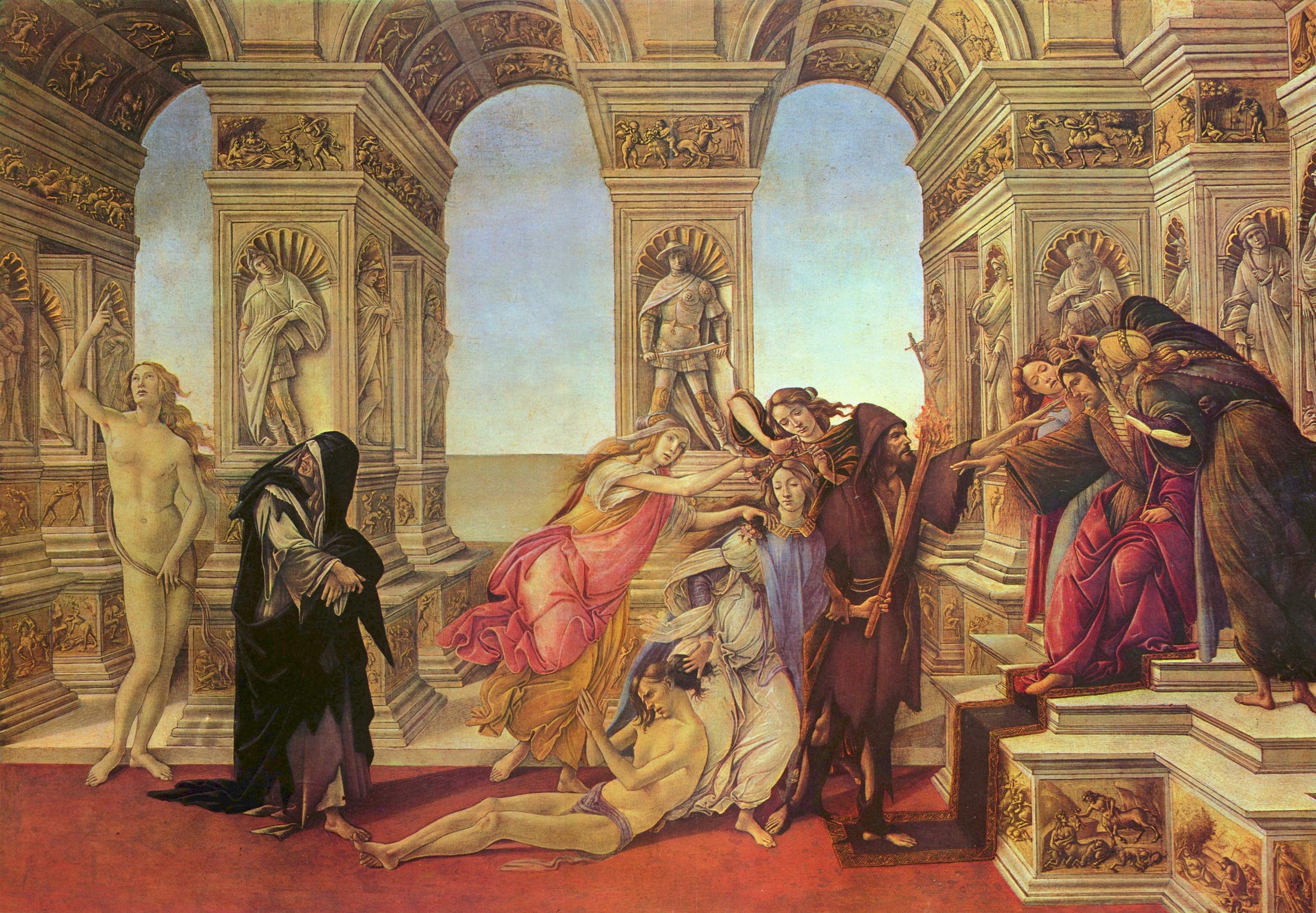 Calumny of Apelles, c.1495 - Sandro Botticelli - WikiArt.org