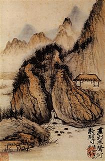 The Source in the hollow of the Rock - Shitao