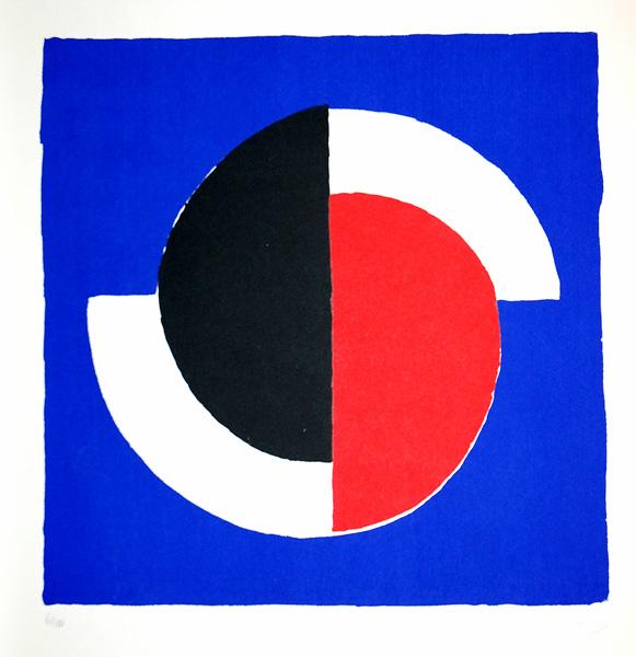 Composition Red, Blue, Black, White, 1964 - Соня Делоне