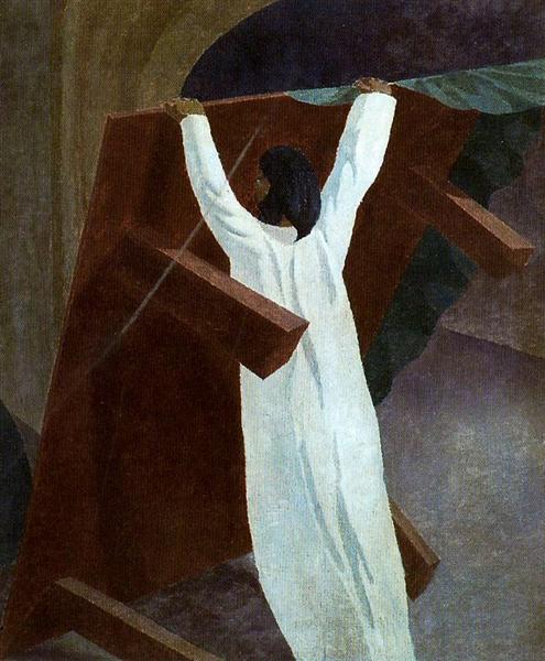 Christ Overturning the Money Charger's Table, 1921 - Стэнли Спенсер