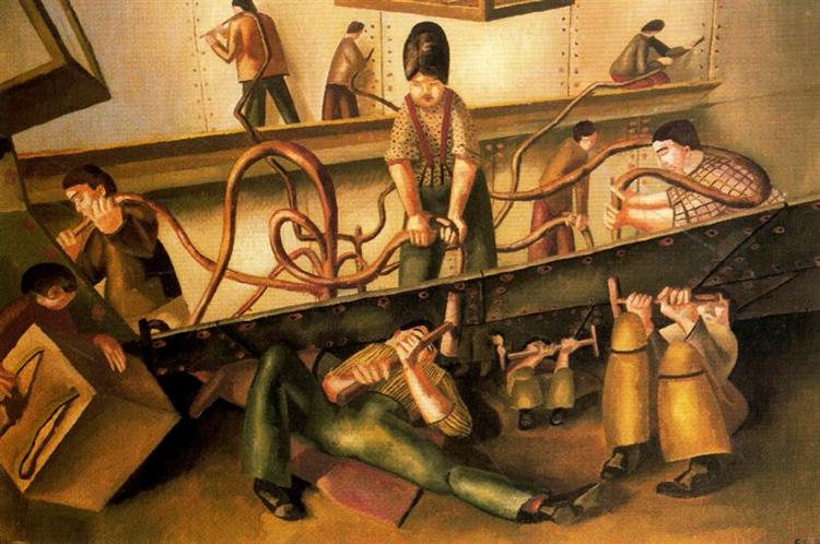 Riveters, 1936 - Stanley Spencer
