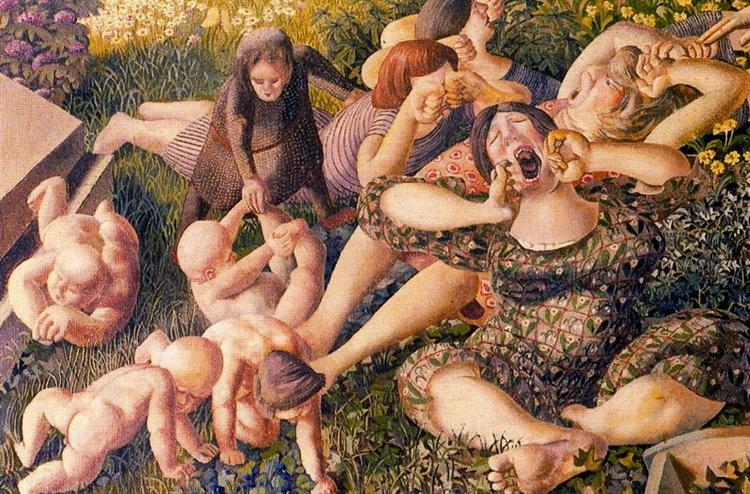 The Resurrection - Waking Up, 1945 - Stanley Spencer