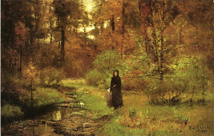 The Brook in the Woods, 1889 - Теодор Клемент Стіл