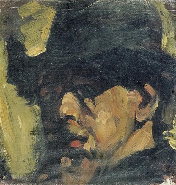 Self portrait with hat, 1909 - Тео ван Дусбург