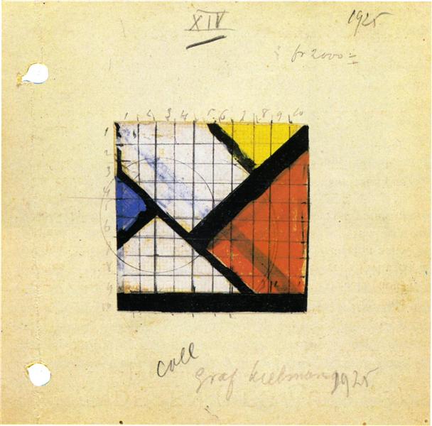 Study for Counter Composition XIV, 1931 - Theo van Doesburg