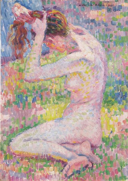 Seated nude, 1905 - Theo van Rysselberghe