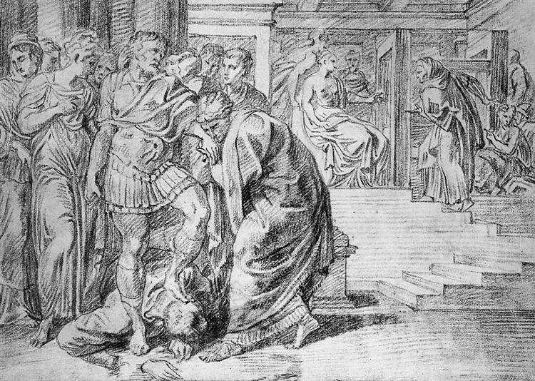 Penelope Announces Odyseus's Return - Theodor van Thulden