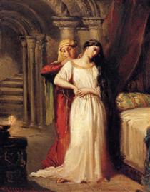 Desdemona Retiring to her Bed - Теодор Шассерио