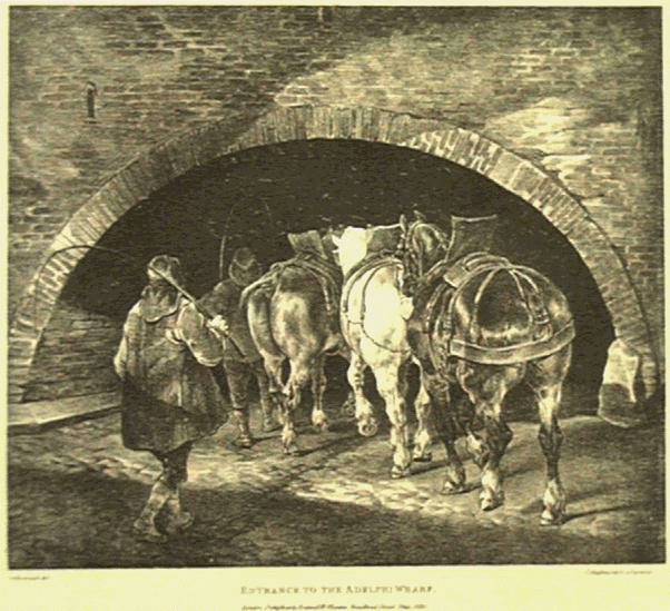 Entrance To The Adelphi Wharf, 1821 - Théodore Géricault